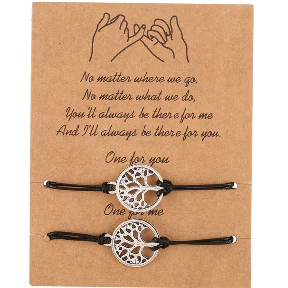 🌺 Tree of Life Pair of Friendship Bracelets ✨NWT - Picture 4 of 4